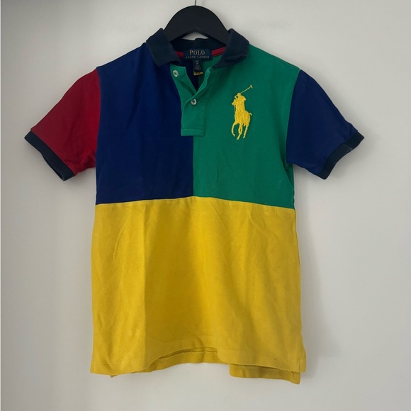 Polo Ralph Lauren Boys Colorblock Polo Shirt - Picture 1 of 5